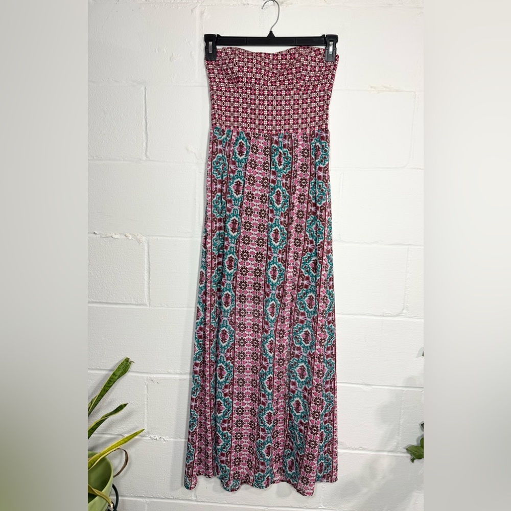 Cute Multi colored sun tube maxi dress size small - Picture 6 of 16